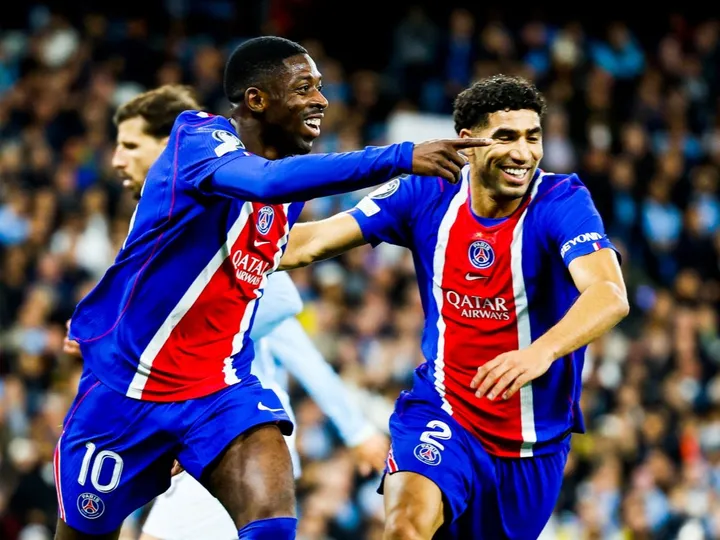 PSG Thrash Manchester City 4-2 to Top Champions League Table