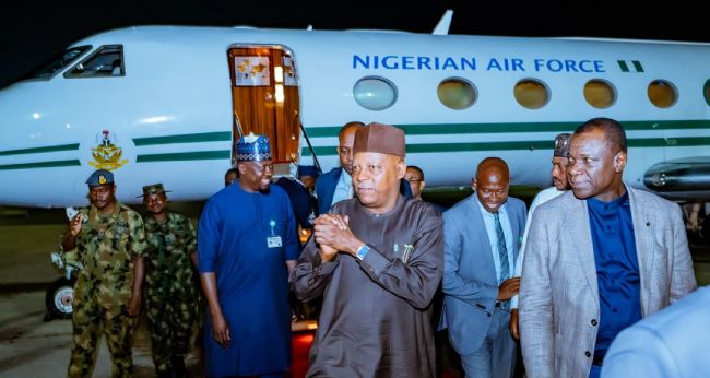 Shettima Returns from BRICS Summit, Pushes Nigeria's Economic, Diplomatic Interests