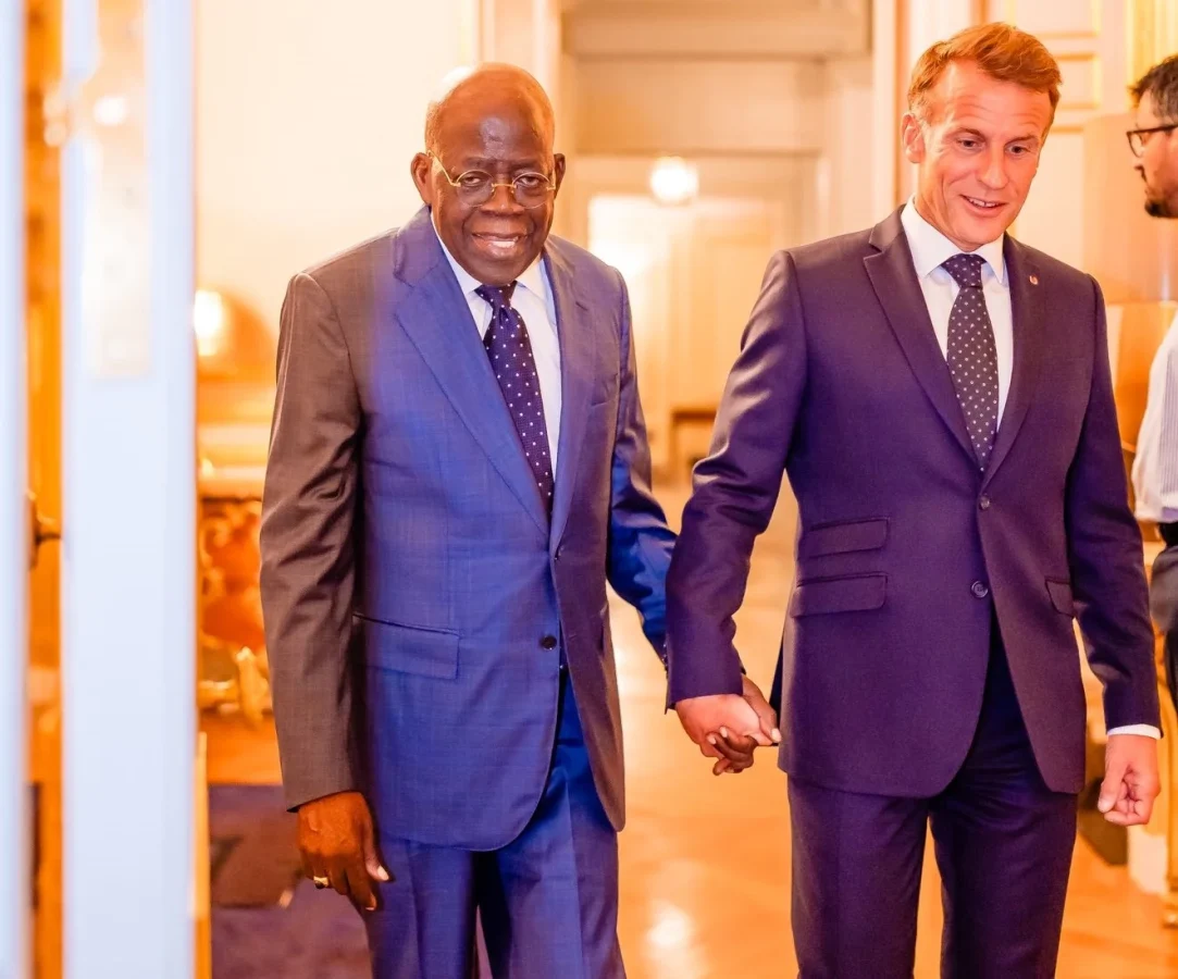 Tinubu Meets Macron in Paris During Working Vacation