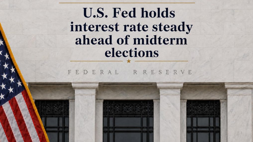 US Federal Reserve Holds Interest Rate at 3.75% to 4% Ahead of Midterm Elections