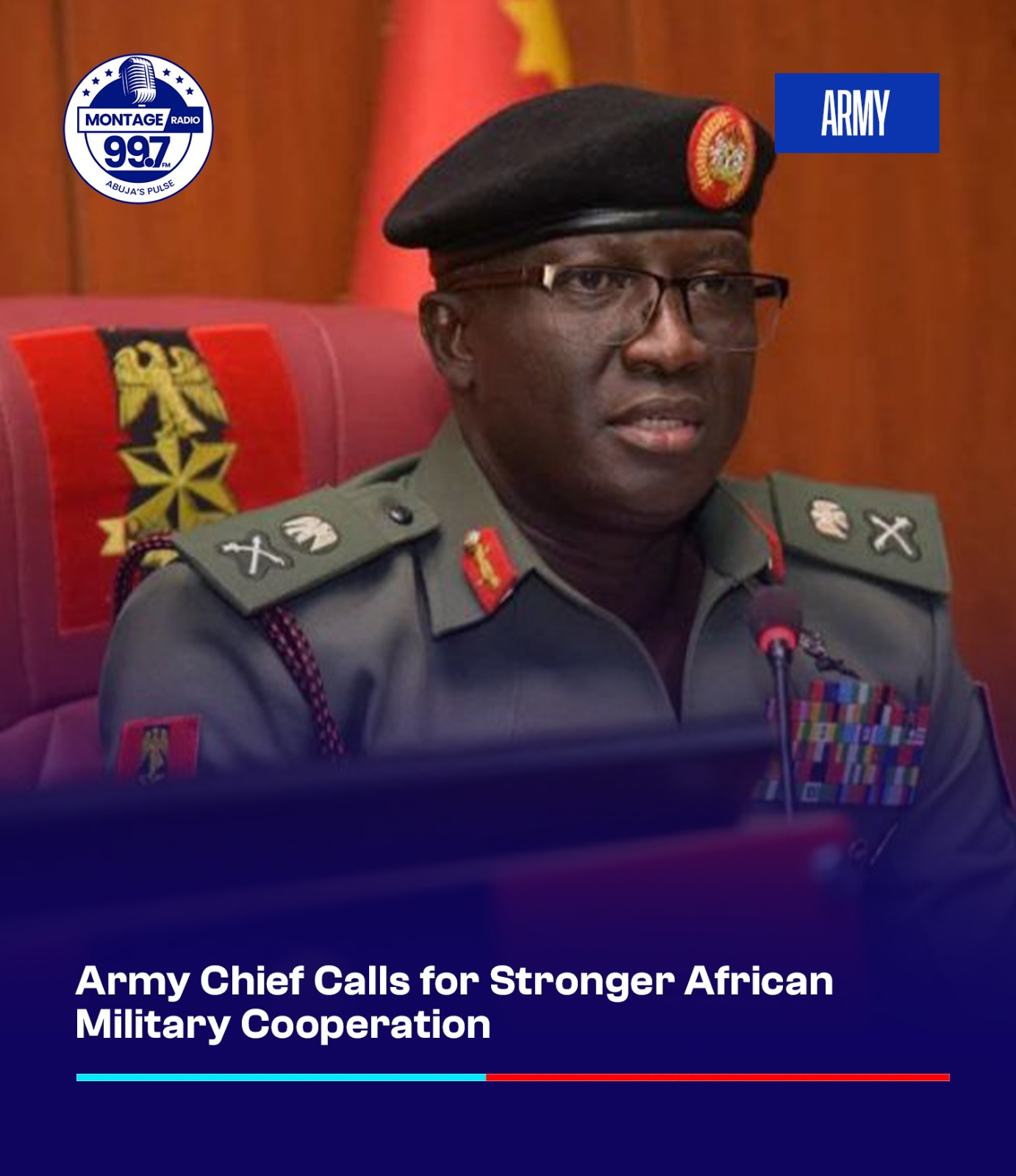 Army Chief calls for stronger African military cooperation