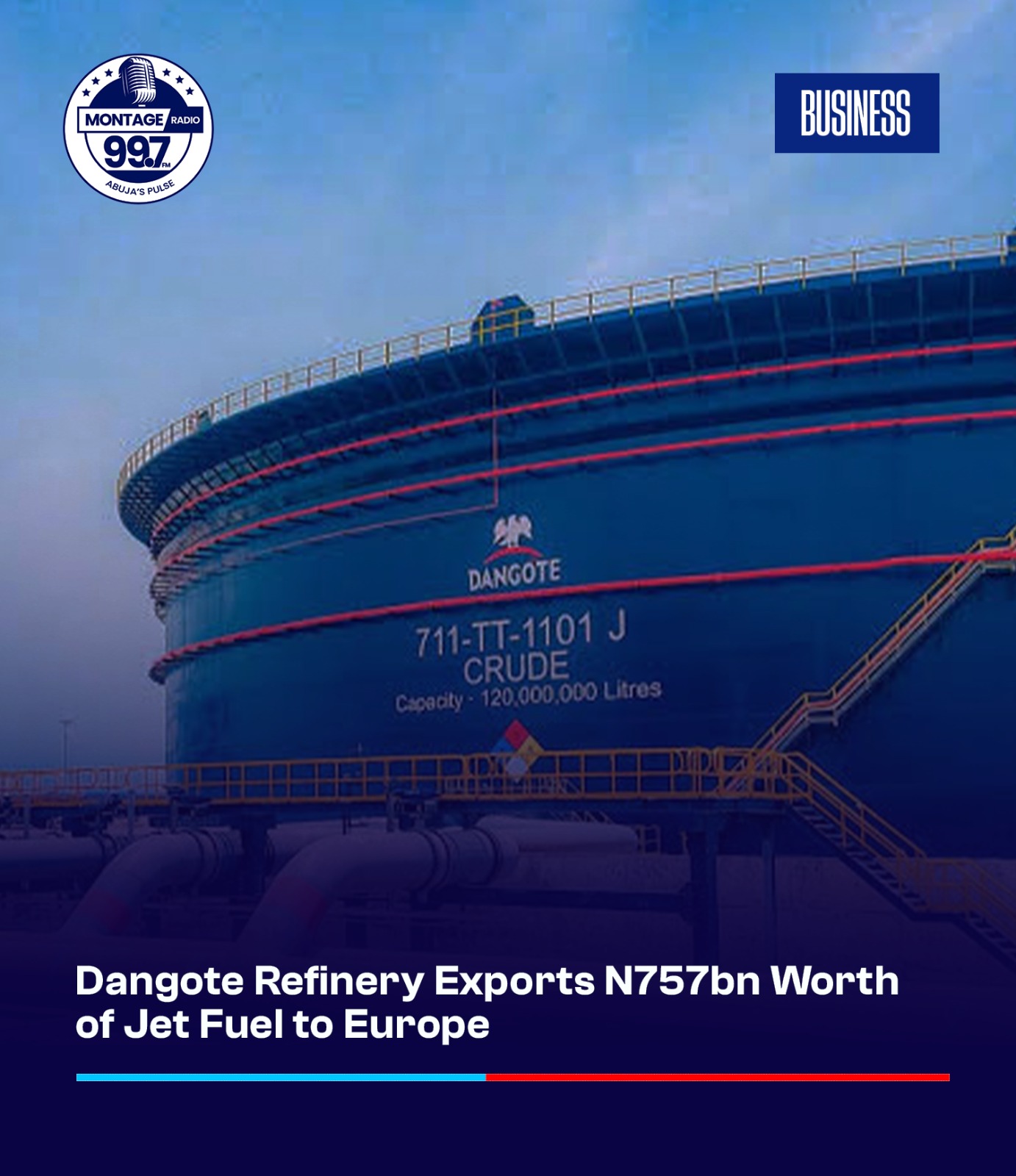 Dangote Refinery exports ₦757bn worth of jet fuel to Europe