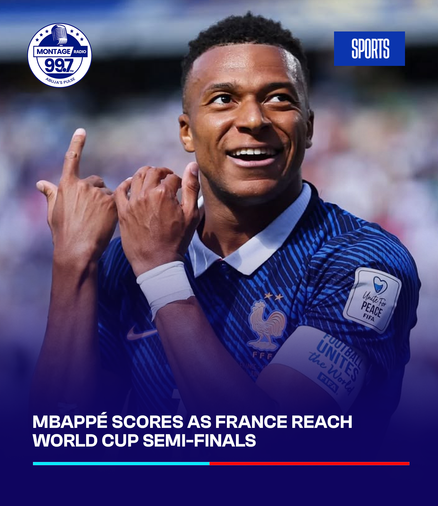 Mbappé scores as France reach World Cup semi-finals