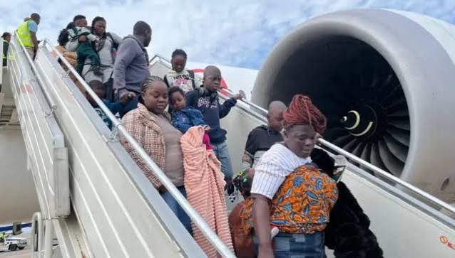 Fourth batch of Nigerians evacuated from South Africa arrives as returnees reach 1,141