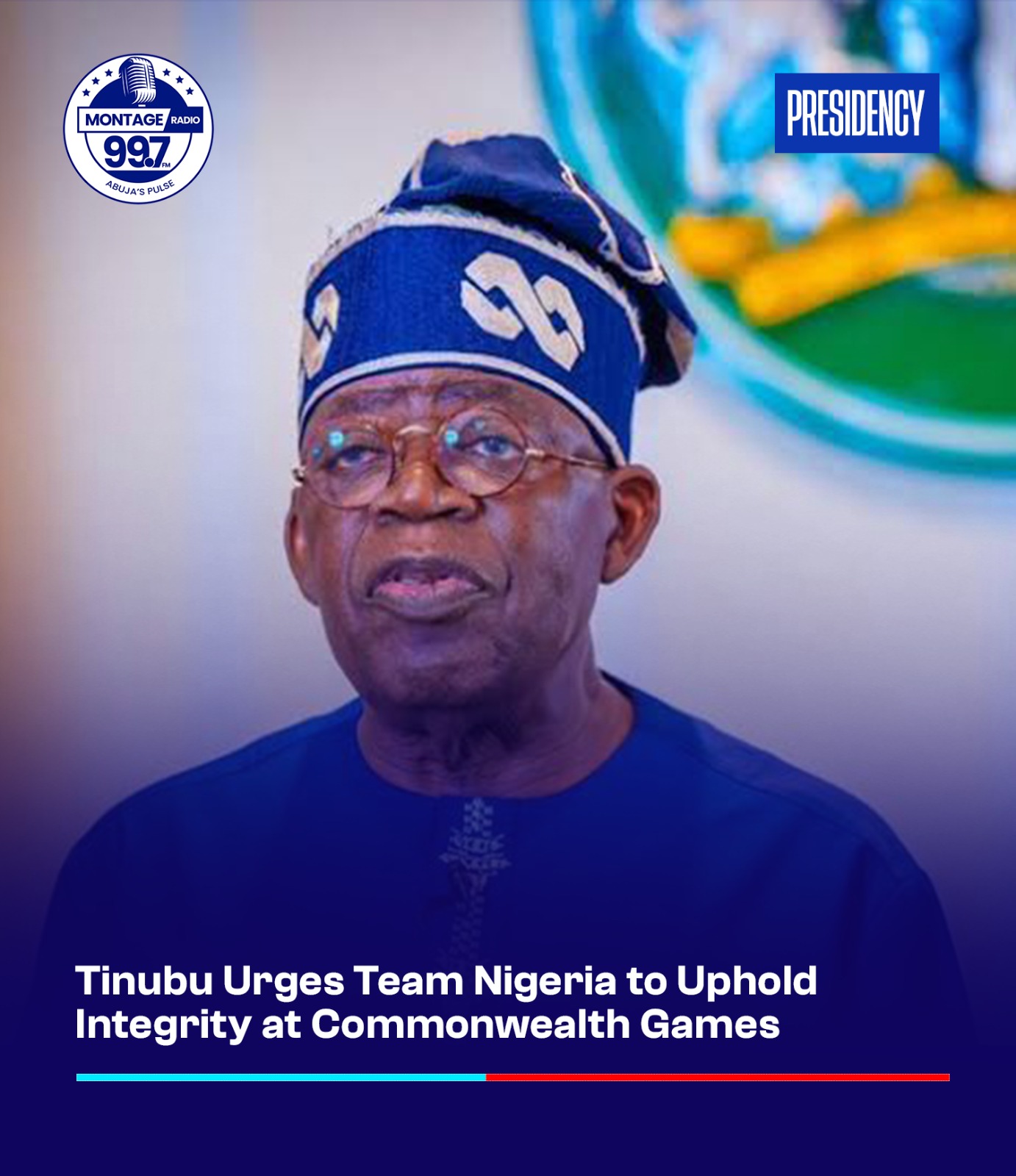 Tinubu urges Team Nigeria to uphold integrity at Commonwealth Games